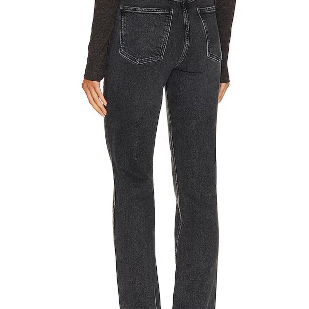 AGOLDE Metal Washed Black High Rise Stovepipe Slim Straight Leg Jeans Size 31 - Picture 4 of 8